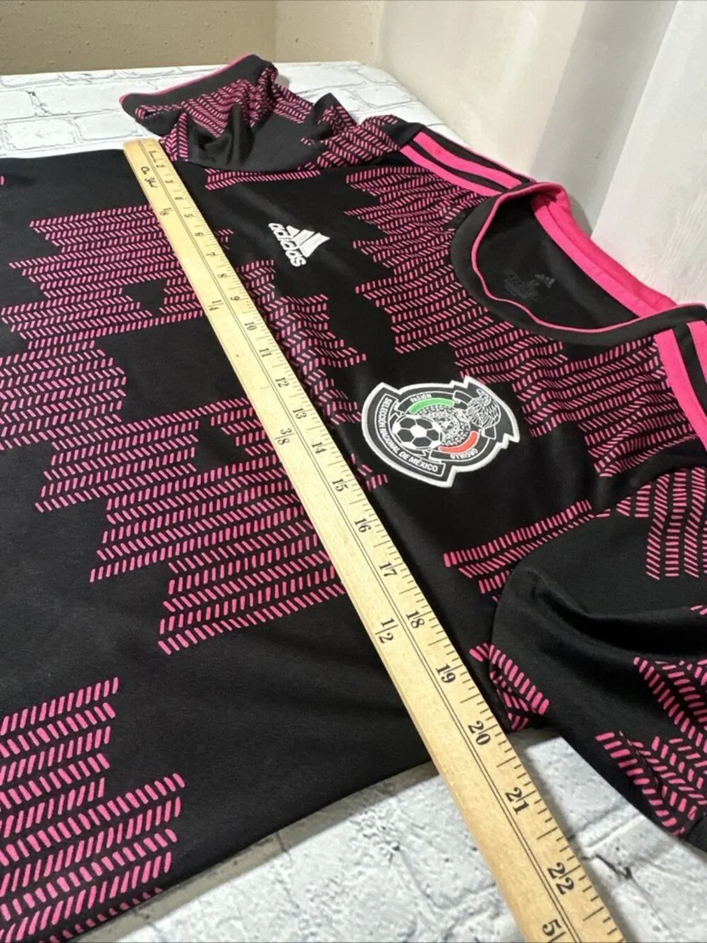 Adidas Mexico National Team Kit 2020/21 Home Black/Pink Jersey Men's Size Medium